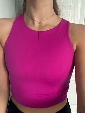 Athleta Fuchsia Crop Tank Top